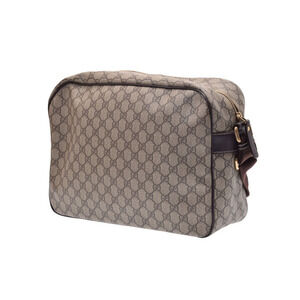 Gucci GG leather beige ebony Supreme messenger bag